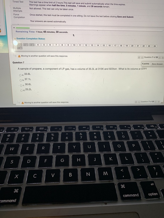 Solved Timed Test This test has a time limit of 2 hours. | Chegg.com
