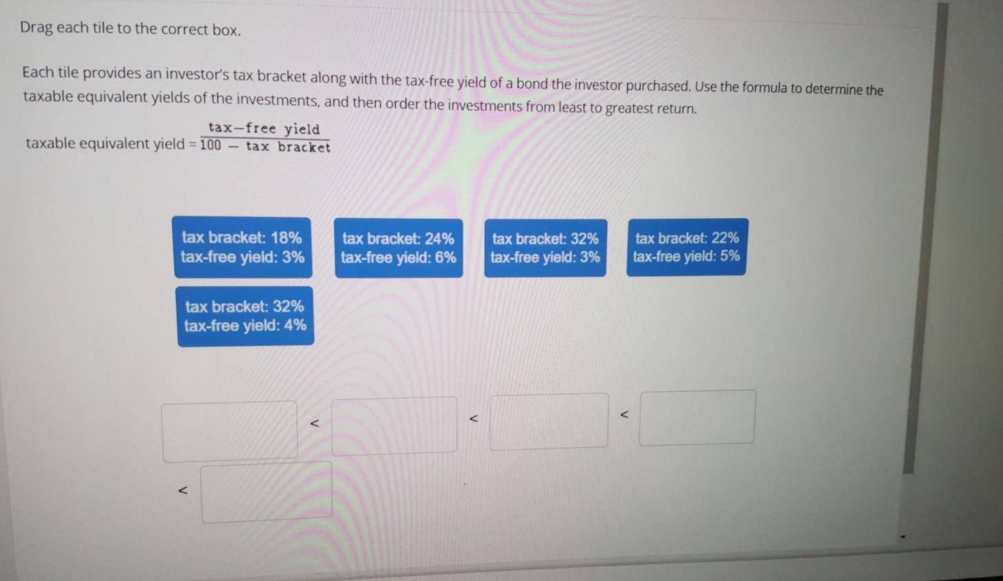 Solved Drag each tile to the correct box. Each tile provides