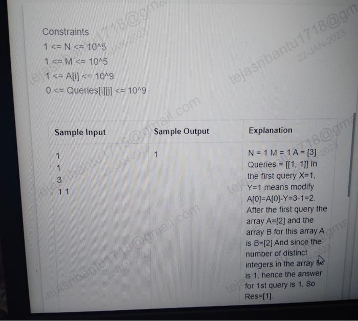 Solved Problem Statement You are given an array A of size N. | Chegg.com