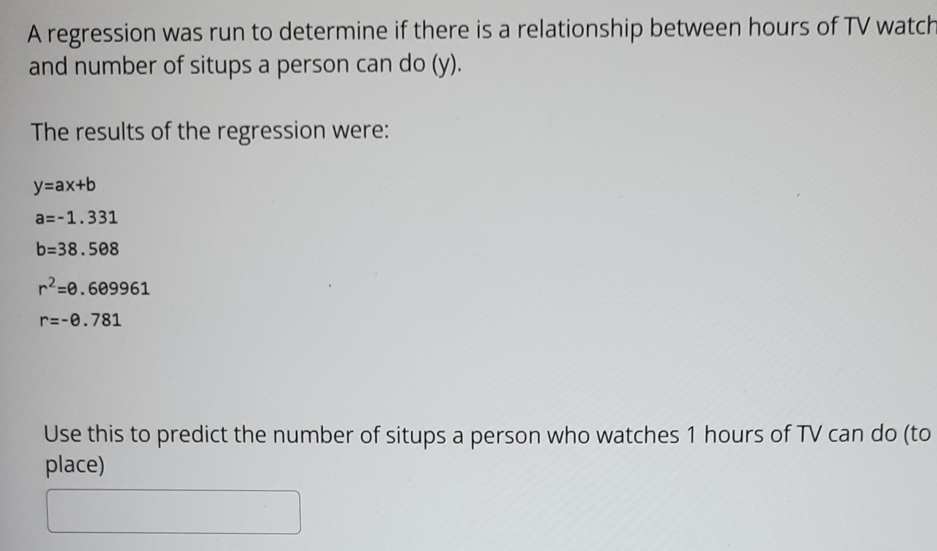 Solved A researcher wishes to examine the relationship | Chegg.com
