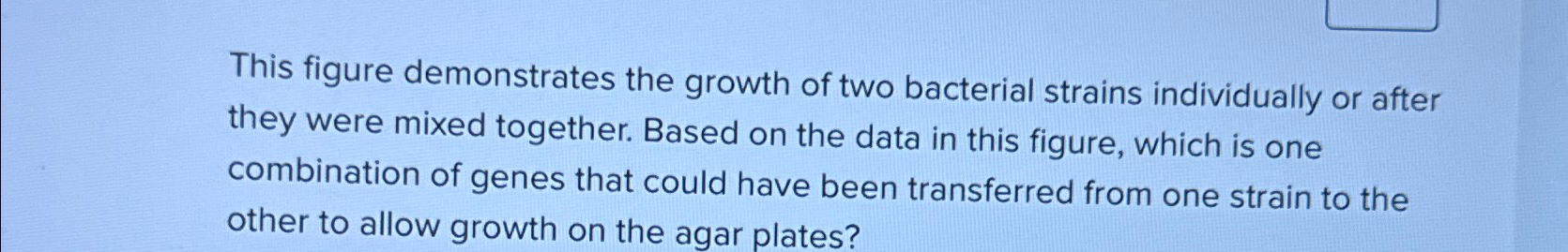 Solved This figure demonstrates the growth of two bacterial | Chegg.com