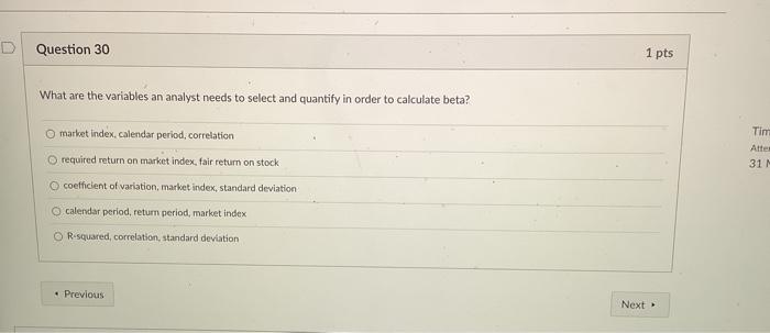 Solved What are the variables an analyst needs to select and Chegg com