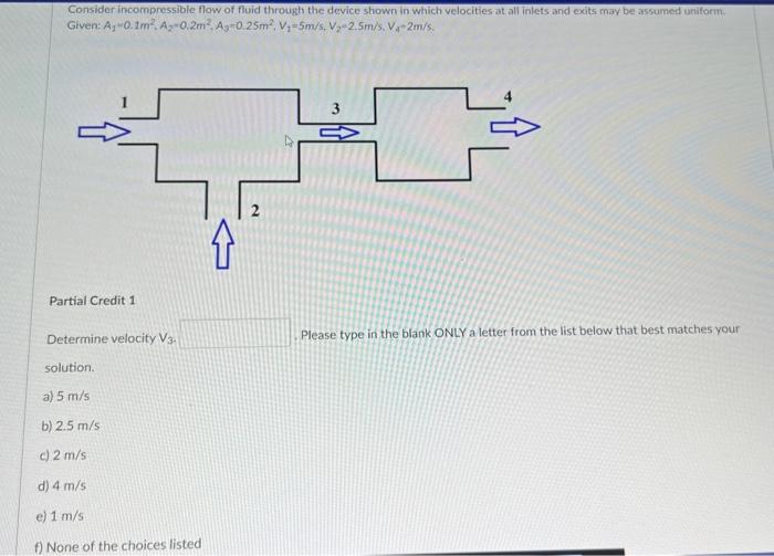 Solved Consider Incompressible Flow Of Fluid Through The | Chegg.com