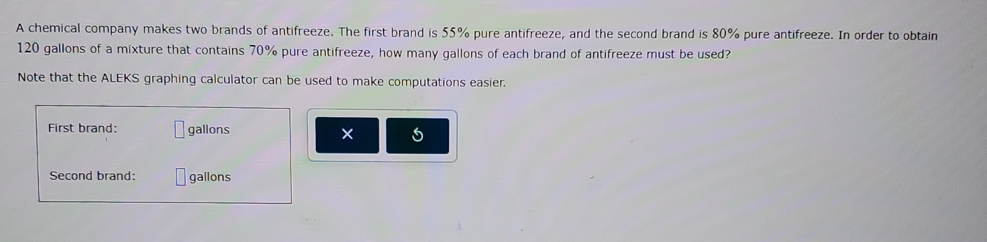 Solved A Chemical Company Makes Two Brands Of Antifreeze Chegg Com