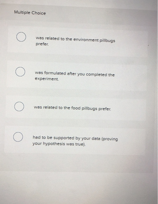Solved Multiple Choice was related to the environment | Chegg.com