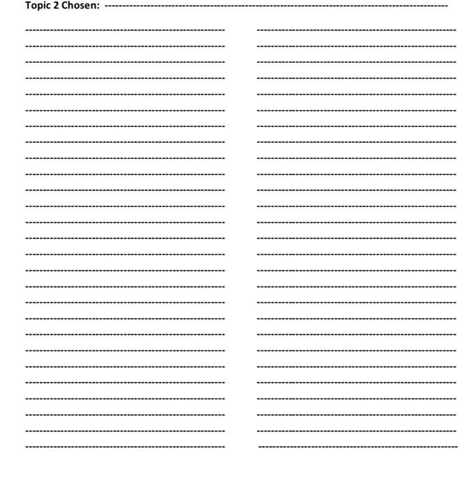 Choose ANY TWO (2) topics and compare them in the | Chegg.com