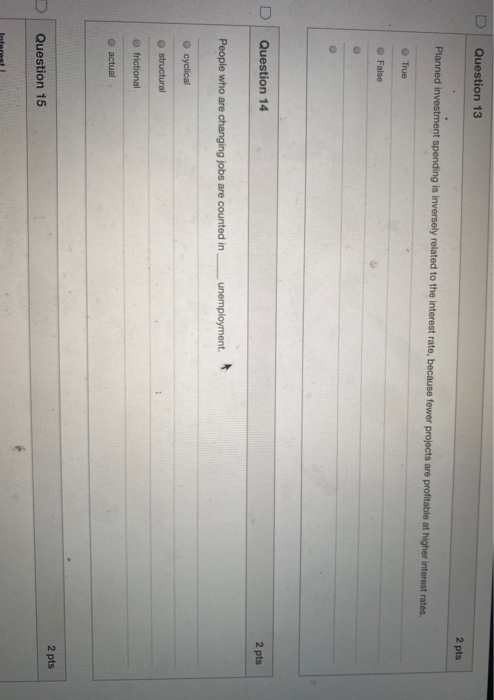 Solved Question 11 2 pts Another Posibility Tables | Chegg.com
