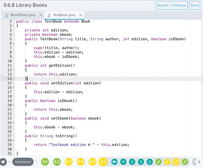 Solved codehs 9.6.8. library books (below are instructions, | Chegg.com
