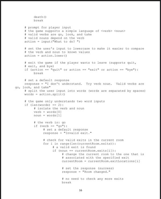 Solved Below Is Given The Description To write A python | Chegg.com
