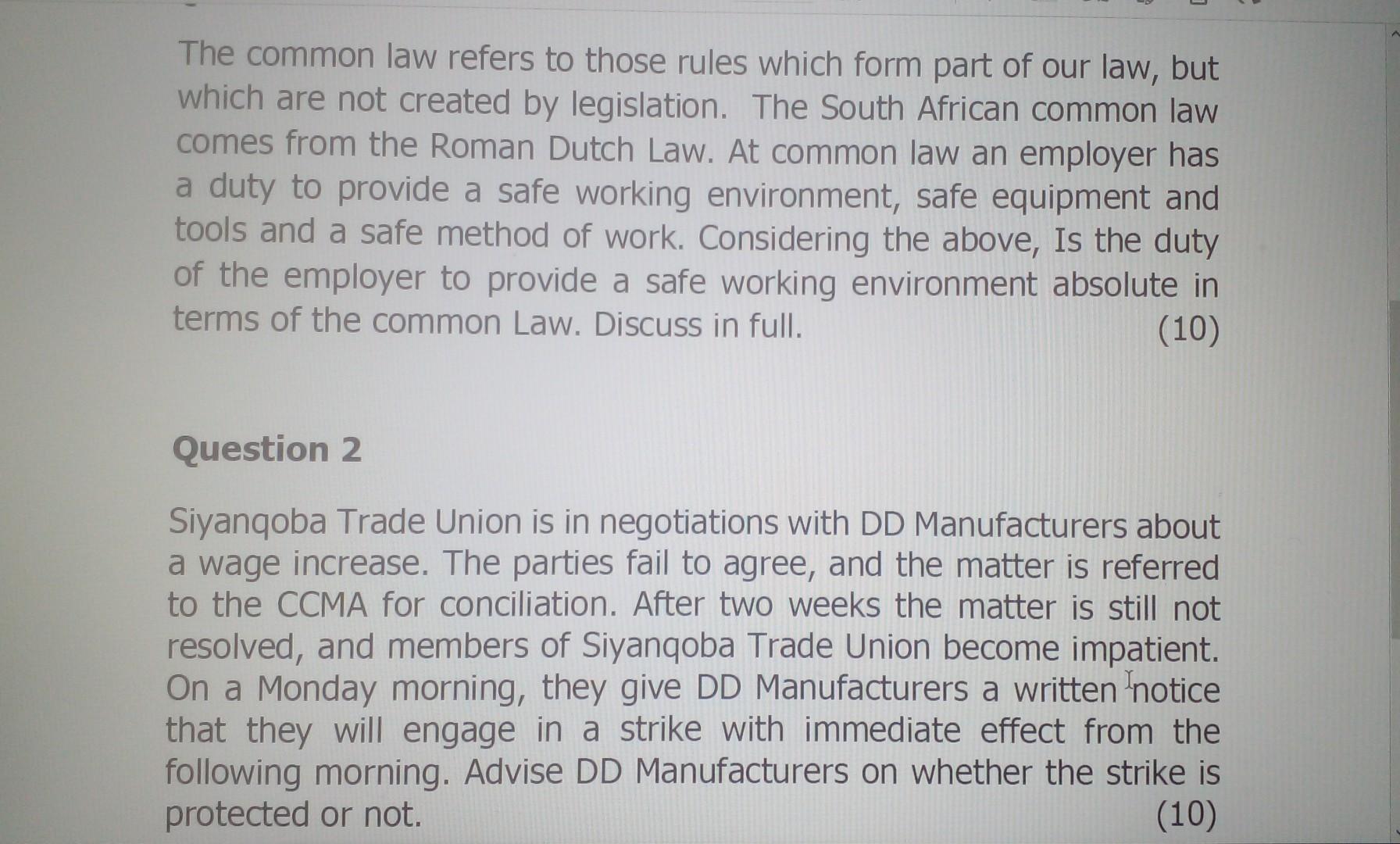 The Common Law Refers To Those Rules Which Form Part Chegg The Common Law Refers To Those Rules Which Form Part Chegg
