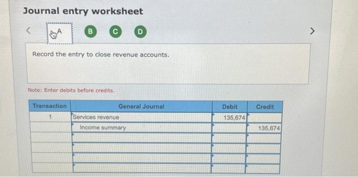 Solved Journal entry worksheet Record the entry to | Chegg.com