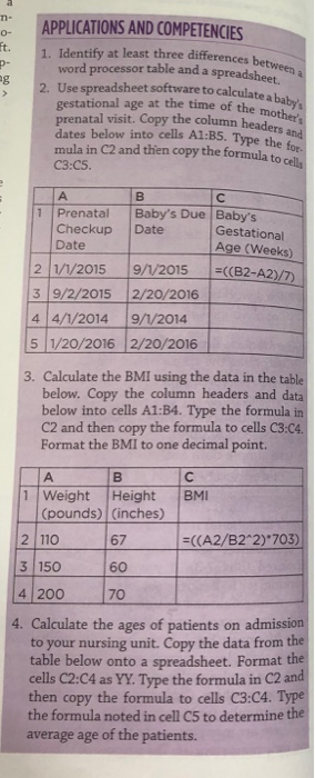 Solved M Applications And Competencies O 1 Identify At