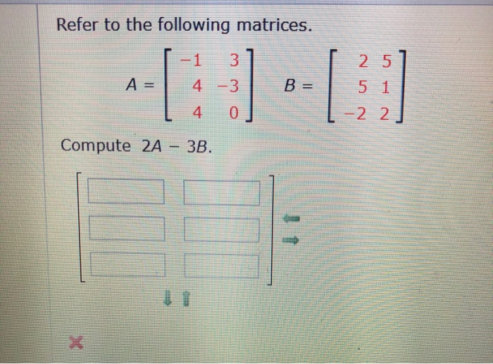 Solved Refer to the following matrix. A = 4 -3 3 -7 -15 7 6 | Chegg.com