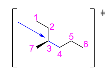 Solved The conformation of the molecule shown below is a | Chegg.com