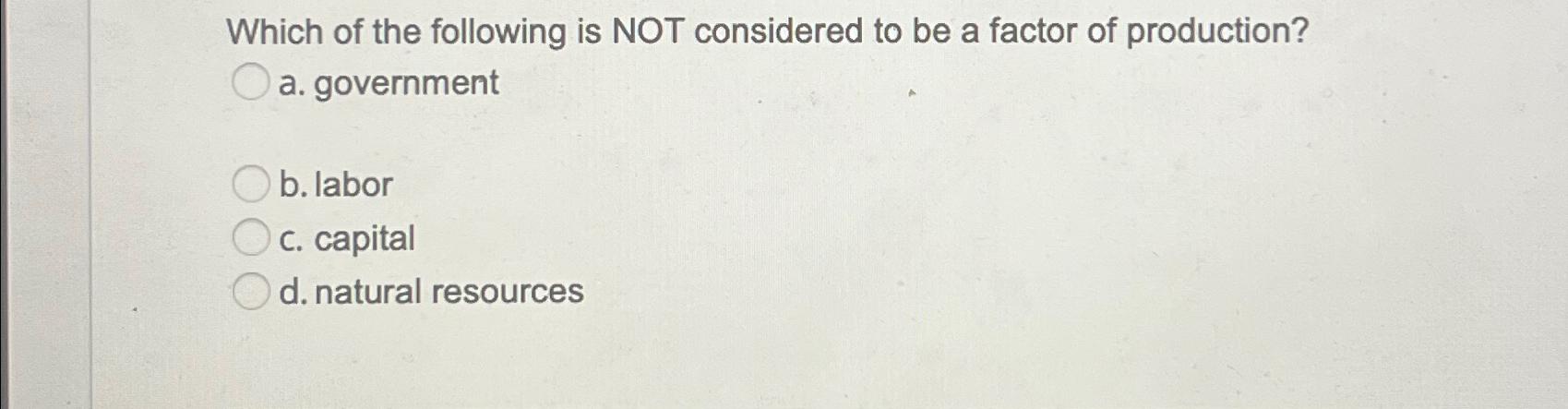 Solved Which of the following is NOT considered to be a | Chegg.com