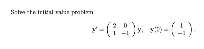 Solved Solve the initial value problem | Chegg.com