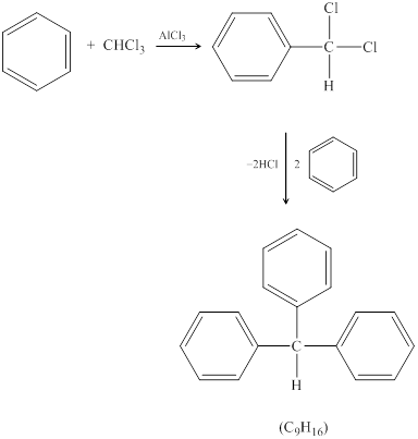 Solved The Product Of The Reaction Of Excess Benzene With Chlorof Chegg Com