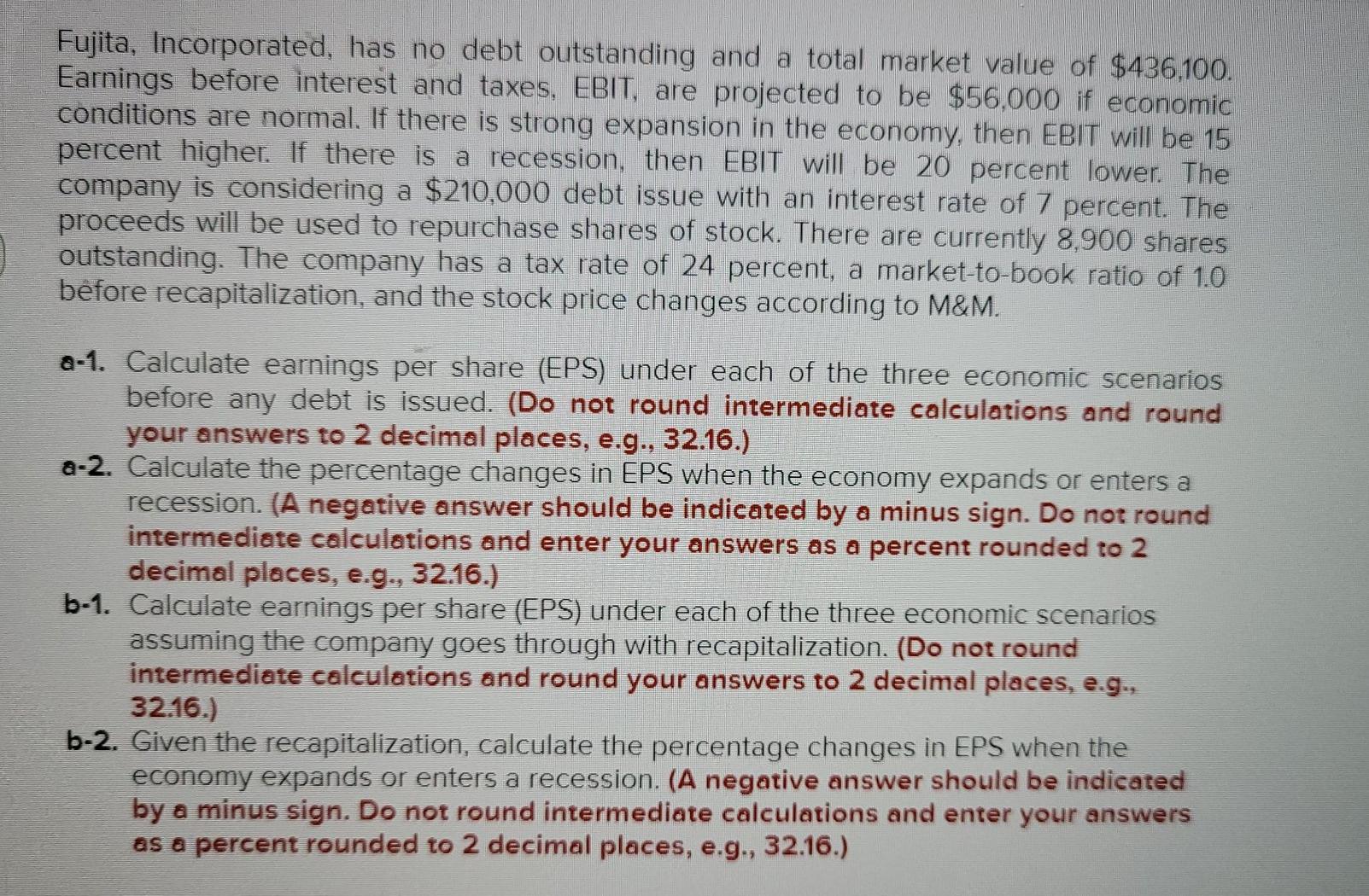 solved-fujita-incorporated-has-no-debt-outstanding-and-a-chegg