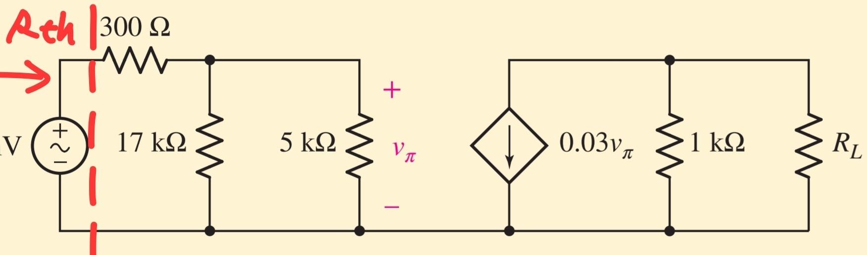 Solved In a small signal BJT circuit, what is Rth? and How | Chegg.com