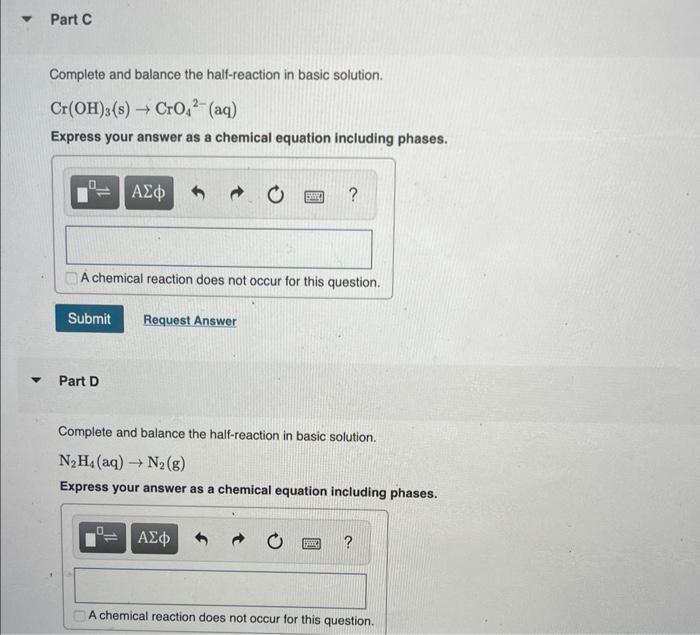 Solved Complete And Balance The Half-reaction In Basic | Chegg.com