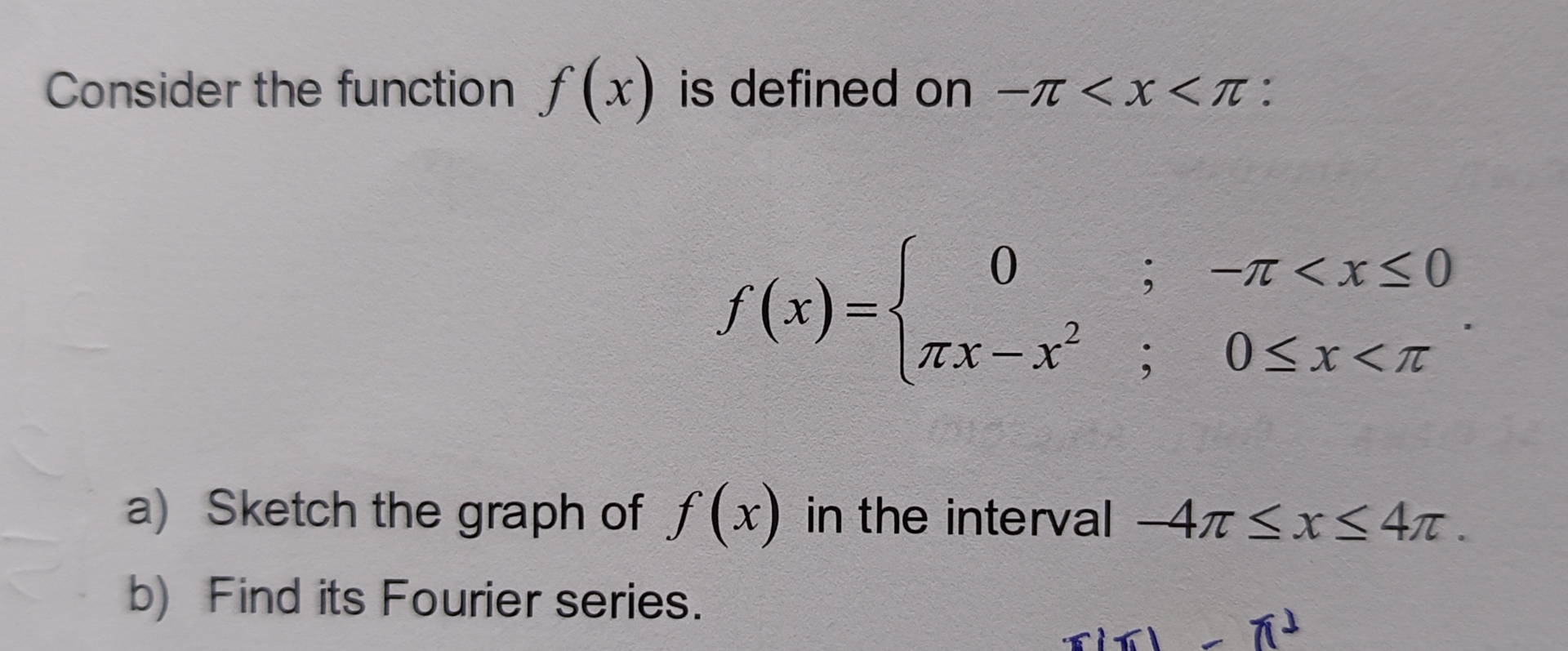 Solved Consider the function f(x) is defined on ]}(a(b]}(a(b | Chegg.com