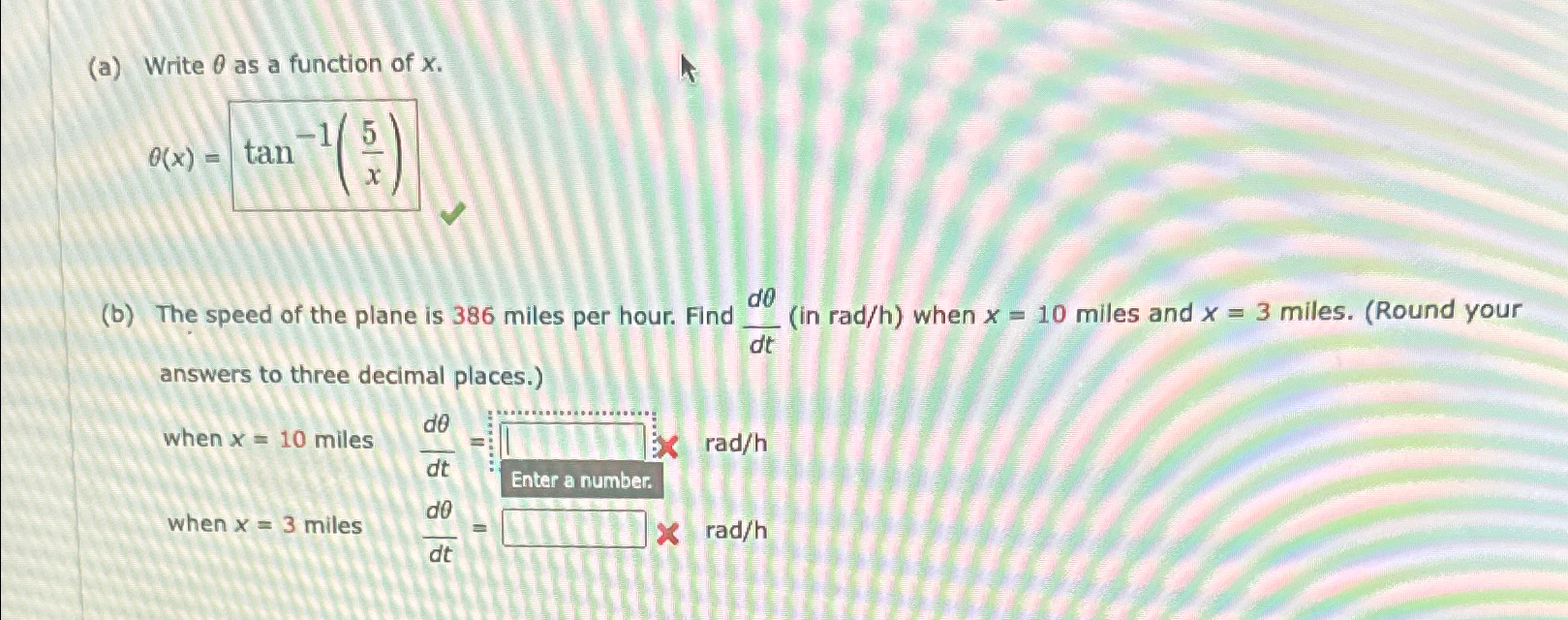 Solved (a) Write \\\\theta as a function of x.\\n\\\\theta | Chegg.com