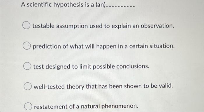 that a scientific hypothesis must be testable