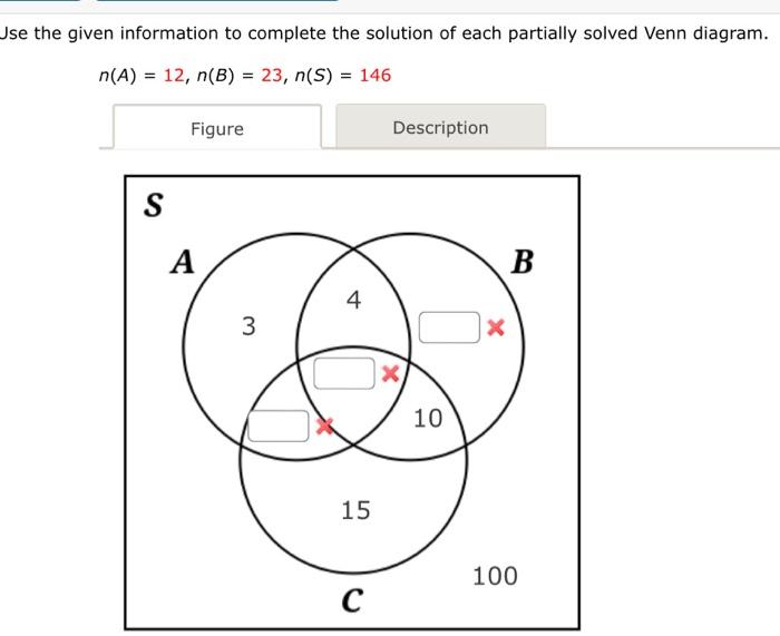 Solved Use The Given Information To Complete The Solution Of 3843