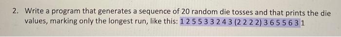 Solved 2. Write a program that generates a sequence of 20 | Chegg.com