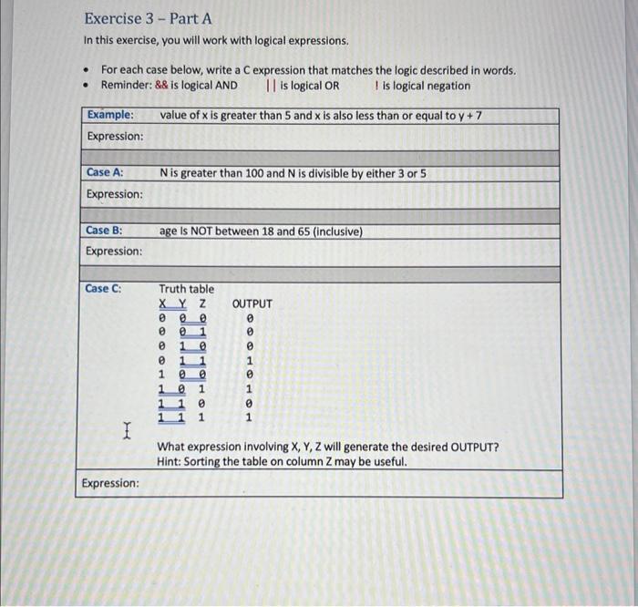 Solved Exercise 3 - Part A In this exercise, you will work | Chegg.com
