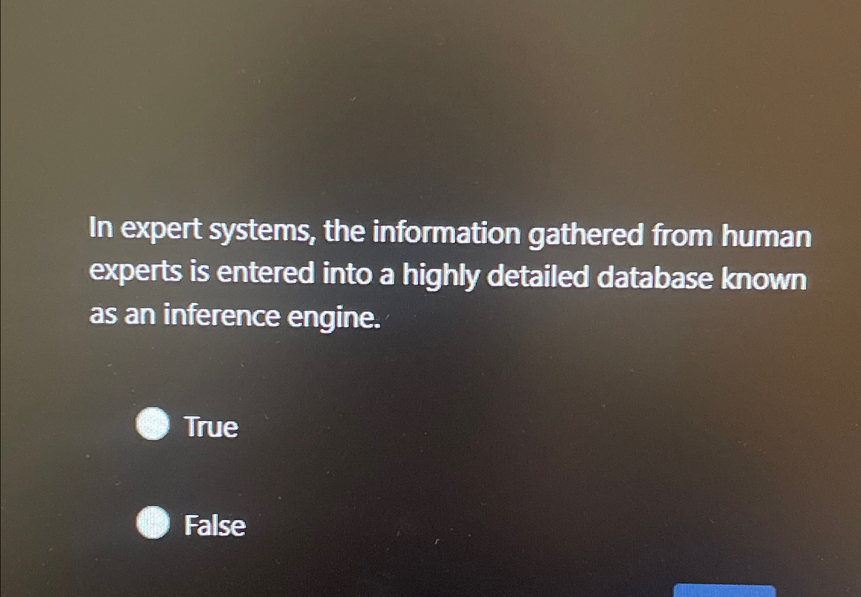 Solved In expert systems, the information gathered from | Chegg.com
