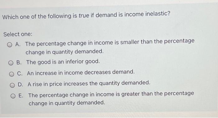 Solved If the price elasticity of demand is 2, then a 1 | Chegg.com