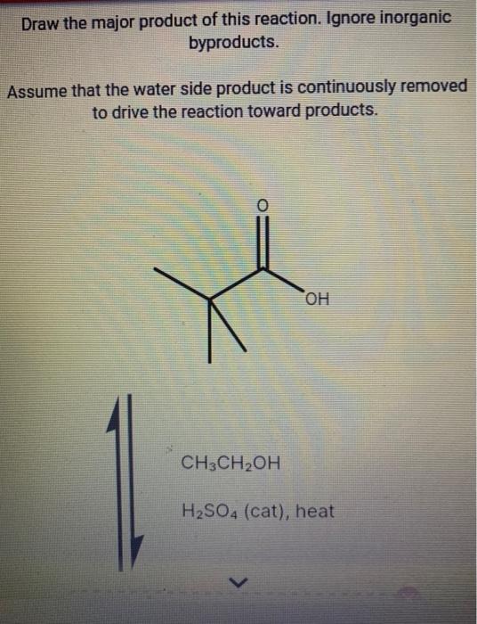 Solved Draw The Major Product Of This Reaction Ignore Chegg Com