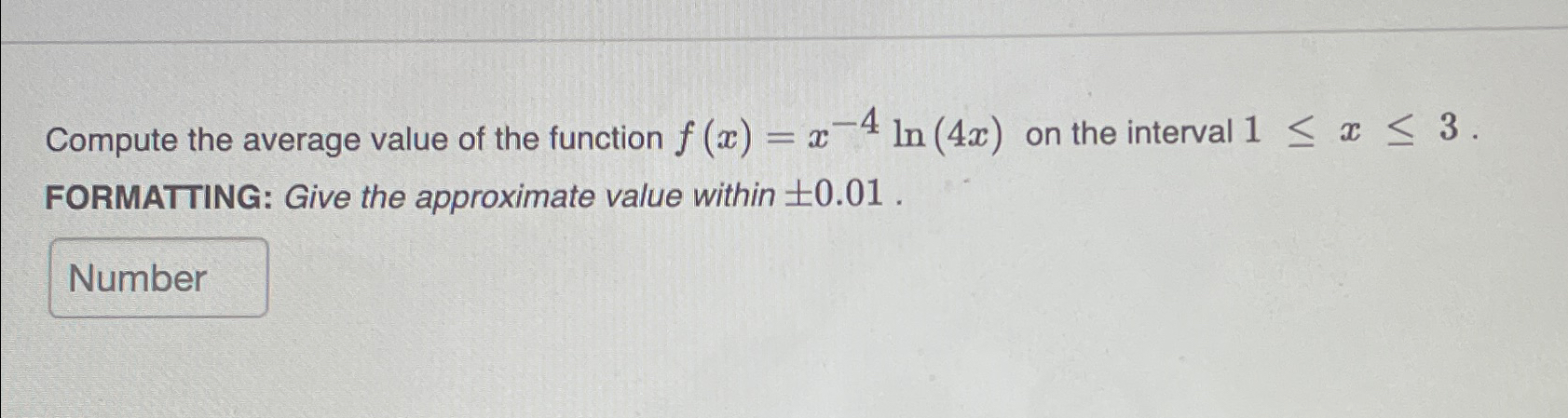 Solved Compute the average value of the function | Chegg.com