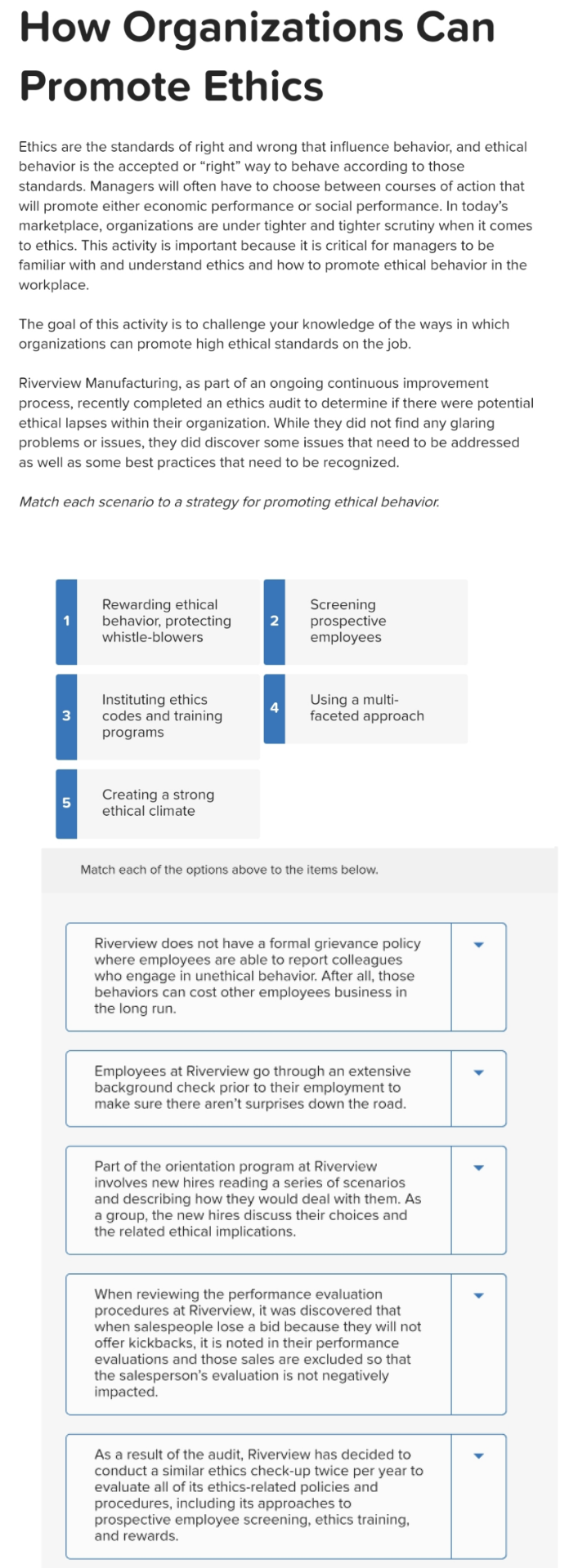 Solved How Organizations Can Promote EthicsEthics are the | Chegg.com