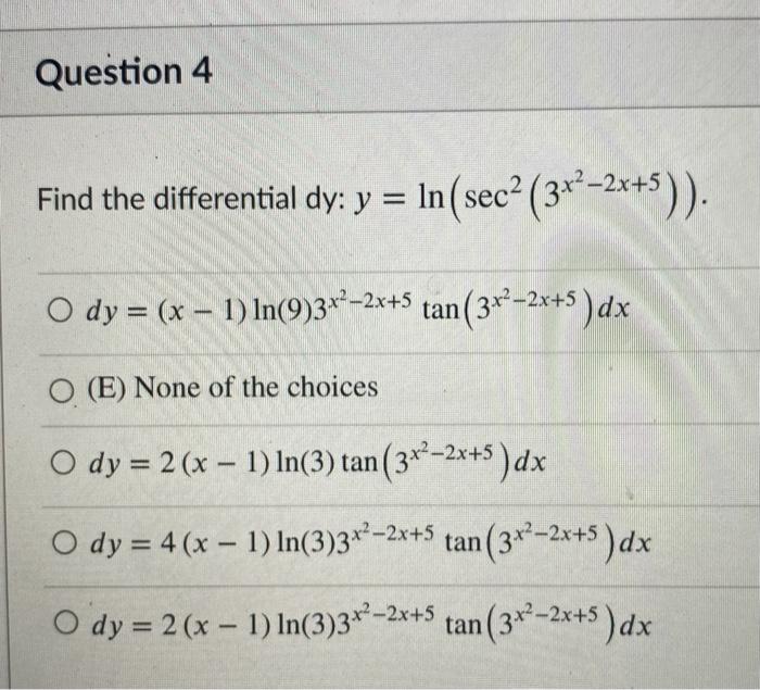 Solved Question 2 2 pts Use differentials to estimate the | Chegg.com