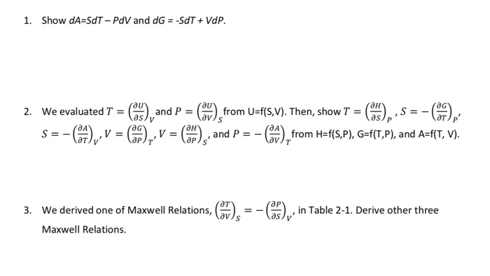 Solved 1 Show Da Sdt Pdv And Dg Sdt Vdp 2 We Ev Chegg Com