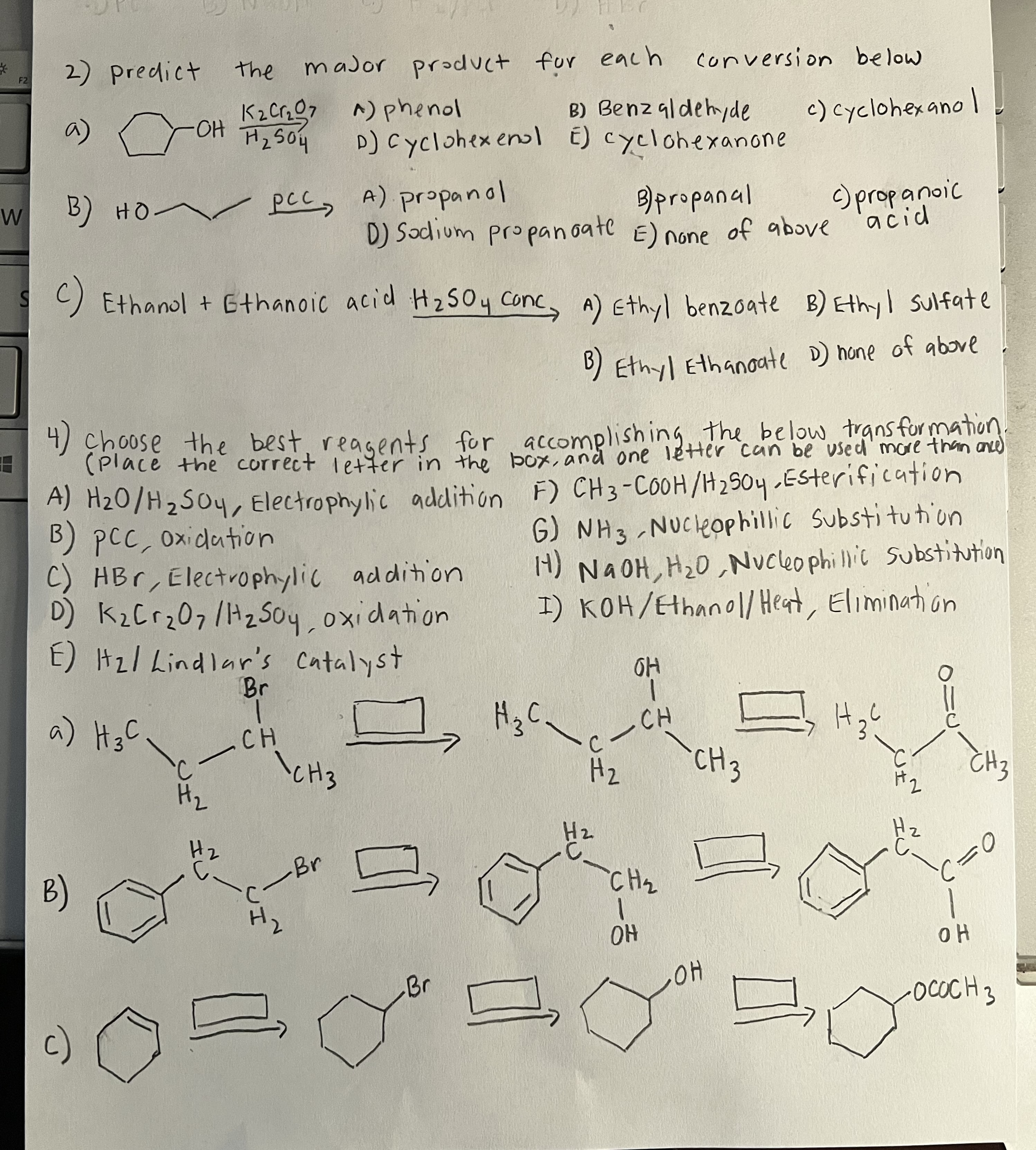 Solved can you please show me step by step for each problem | Chegg.com