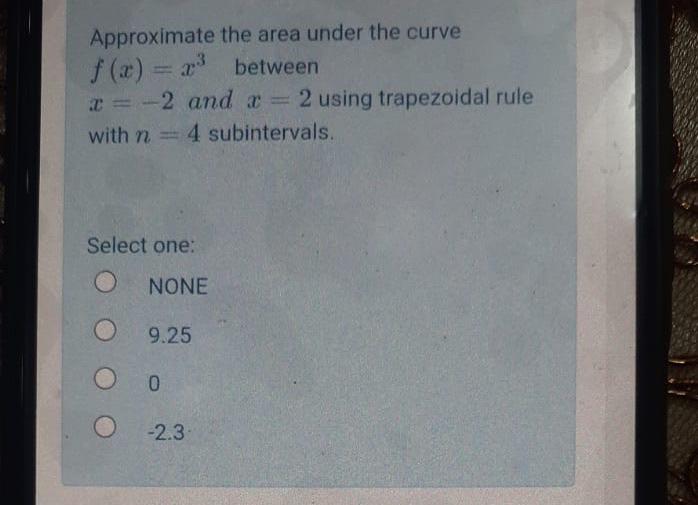 Solved Approximate the area under the curve f(x) = between x | Chegg.com