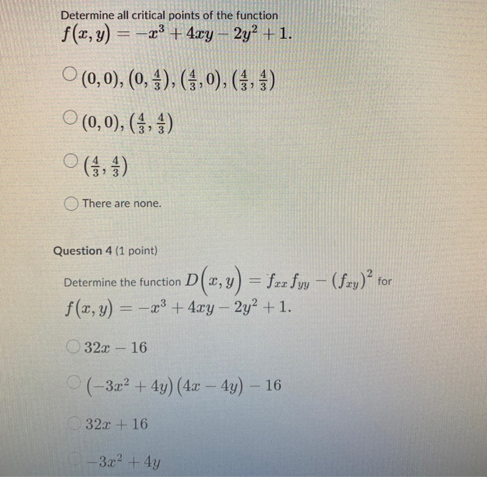 Solved Determine The Gradient Of The Function F X Y Y Chegg Com