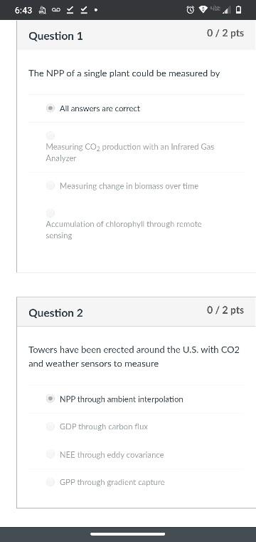 Solved what are the correct answers to these two questions? | Chegg.com