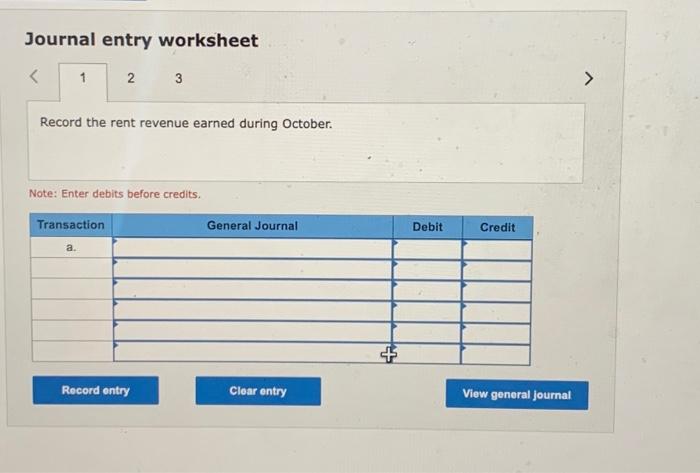 Solved Journal entry worksheet Note: Enter debits before | Chegg.com