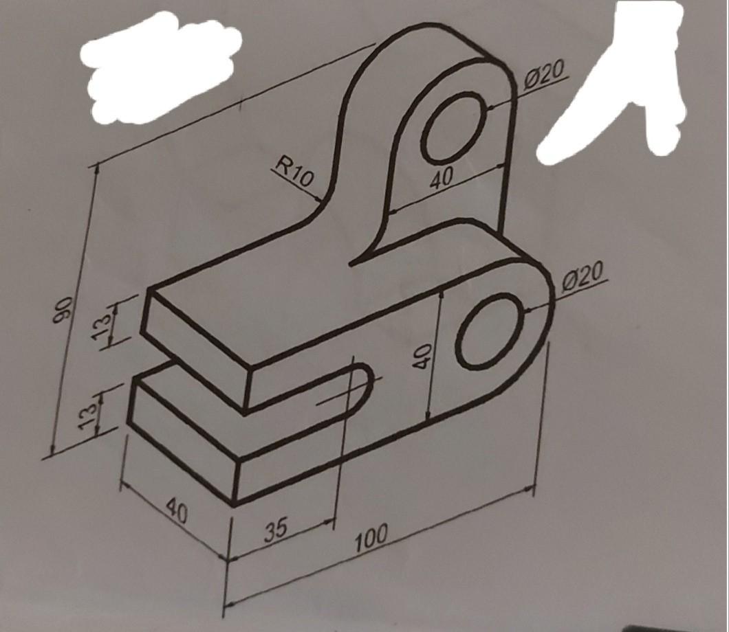 solved-top-view-side-view-and-front-view-by-autocad-chegg