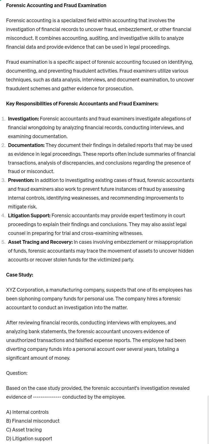PDF) Skills of the Forensic Accountants in Revealing Fraud in