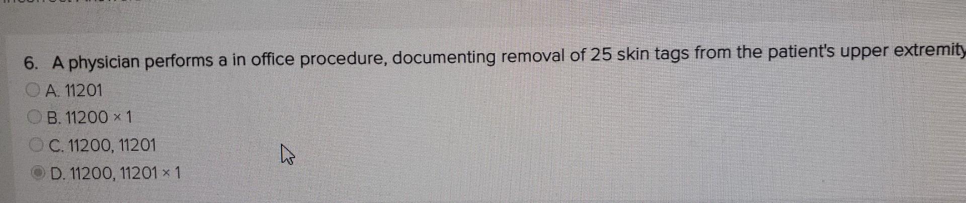 Solved A physician performs a in office procedure | Chegg.com