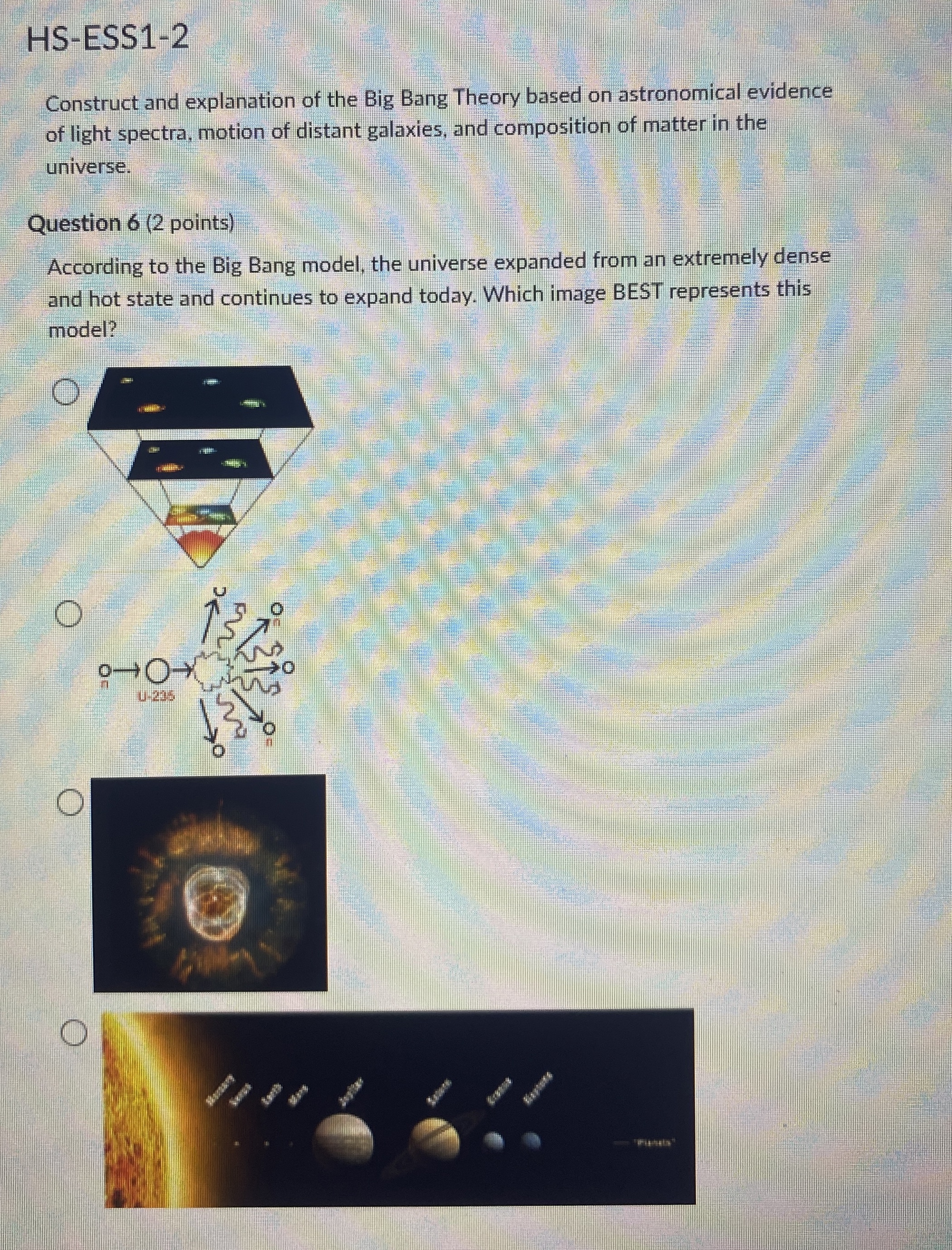 HS-ESS1-2Construct and explanation of the Big Bang | Chegg.com