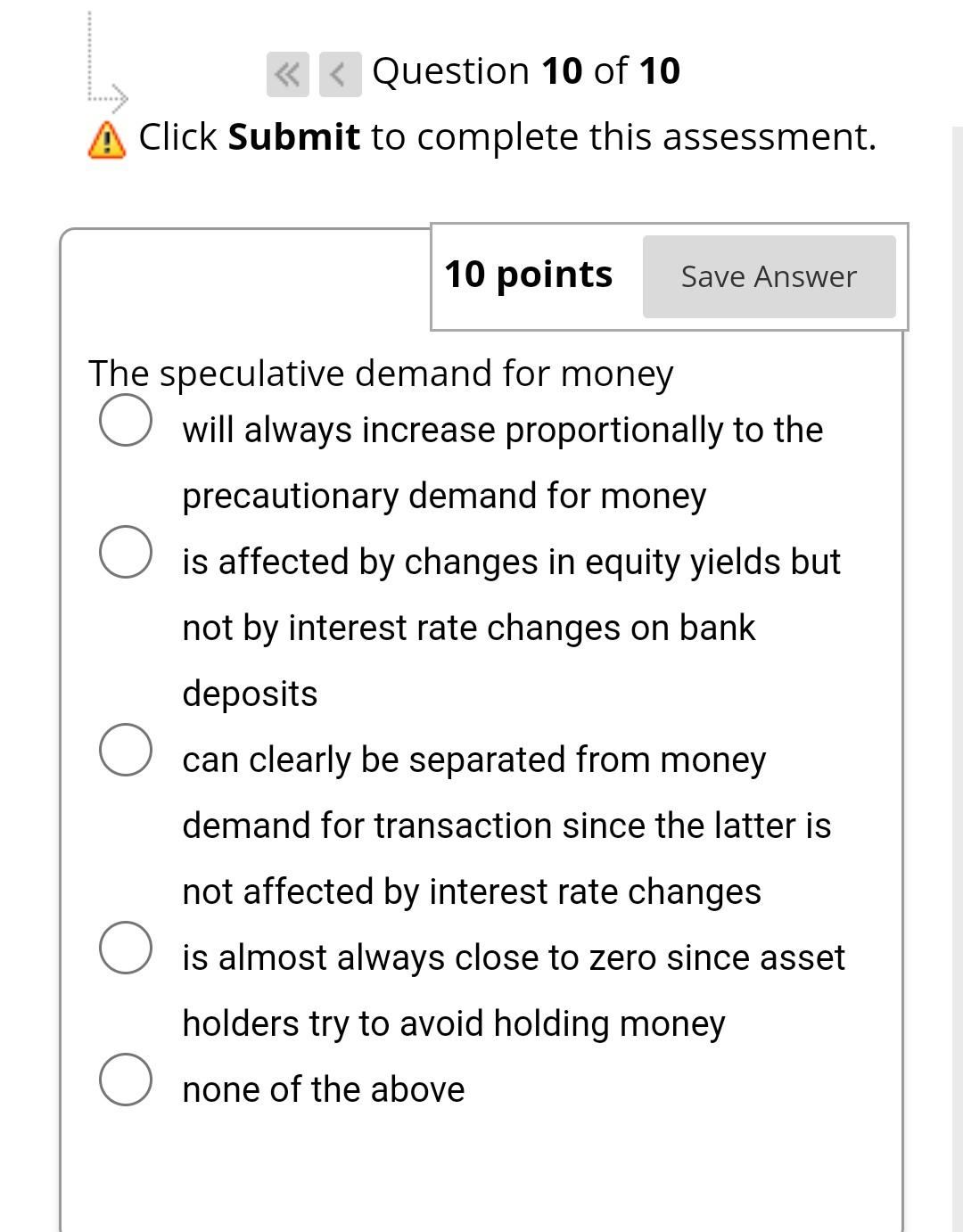 Solved Click Submit to complete this assessment. The