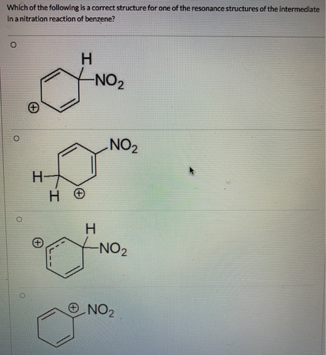 Solved Which Of The Following Is A Correct Structure For Chegg Com