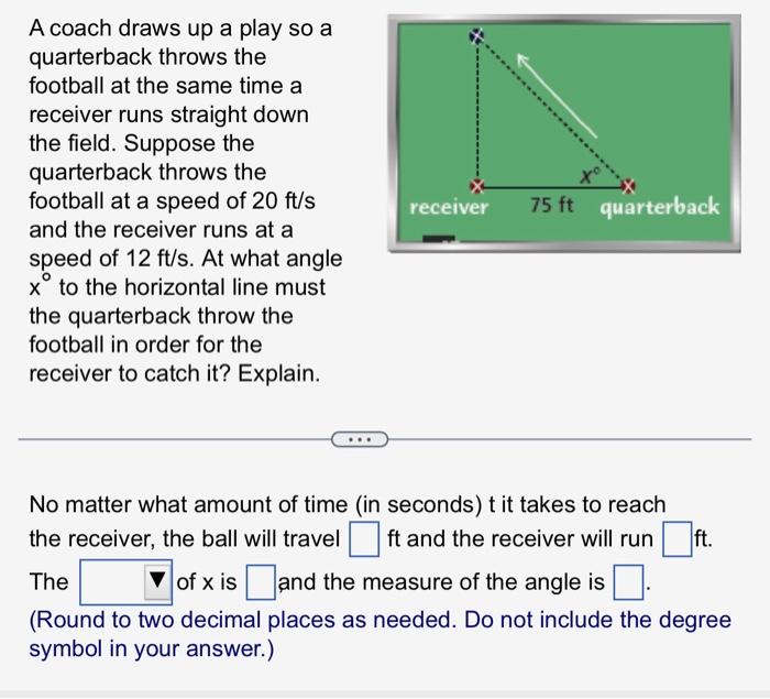 A coach draws up a play so a quarterback throws the