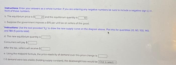 Instructions: Enter your answers as a whole numbet. if you are entering any negative numbers be sure to include a negative si